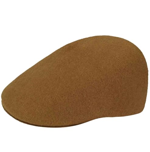 Kangol Unisex Seamless Wool 507 Flache Kappe, Braun (Wood Wd), M von Kangol