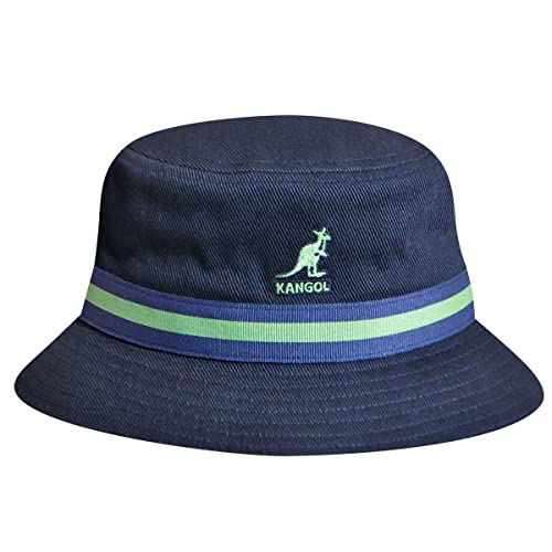 Kangol Unisex Streifen Lahinch Fischerhut, Blau-Blau (Marineblau), M von Kangol