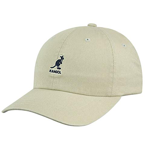 Kangol Unisex Gewaschener Baseball Baseballkappe, Beige (Khaki Kh), One Size von Kangol