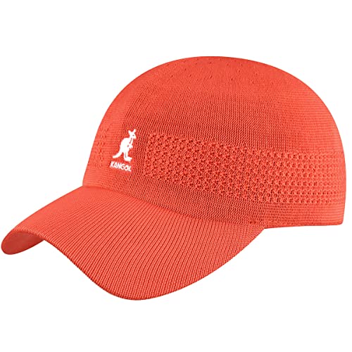 Kangol Ventair Space Cap Baseballcap Basecap Baseballkappe Sommerkappe Strandkappe Damen/Herren - mit Schirm Sommer Frühling-Sommer - S (54-55 cm) orange von Kangol