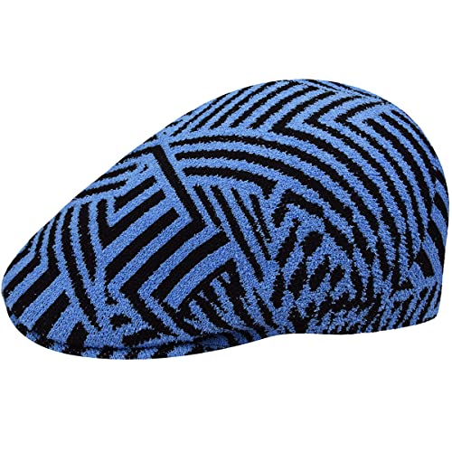 Kangol Virtual Grid 507 Flatcap Schirmmütze Schiebermütze (XL (60-61 cm) - schwarz-blau) von Kangol