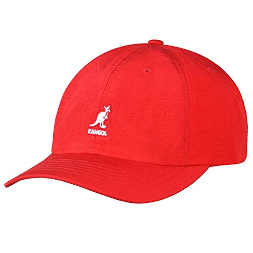 Kangol WR Nylon Cap Basecap Baseballcap Curved Brim (One Size - rot) von Kangol