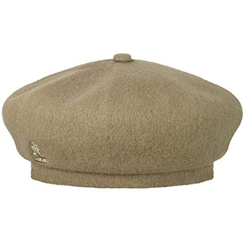 Kangol Wool Jax Baske Wollbaske Winterbaske Baskenmütze (XL (60-61 cm) - Taupe) von Kangol