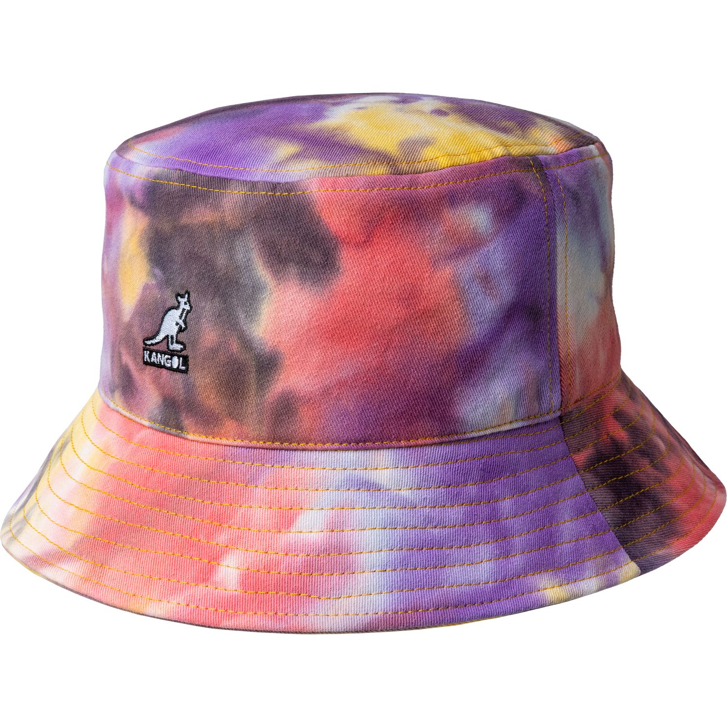 Kangol kanutschbarer Bucket Stoffhut Batic Tie Dye von Kangol