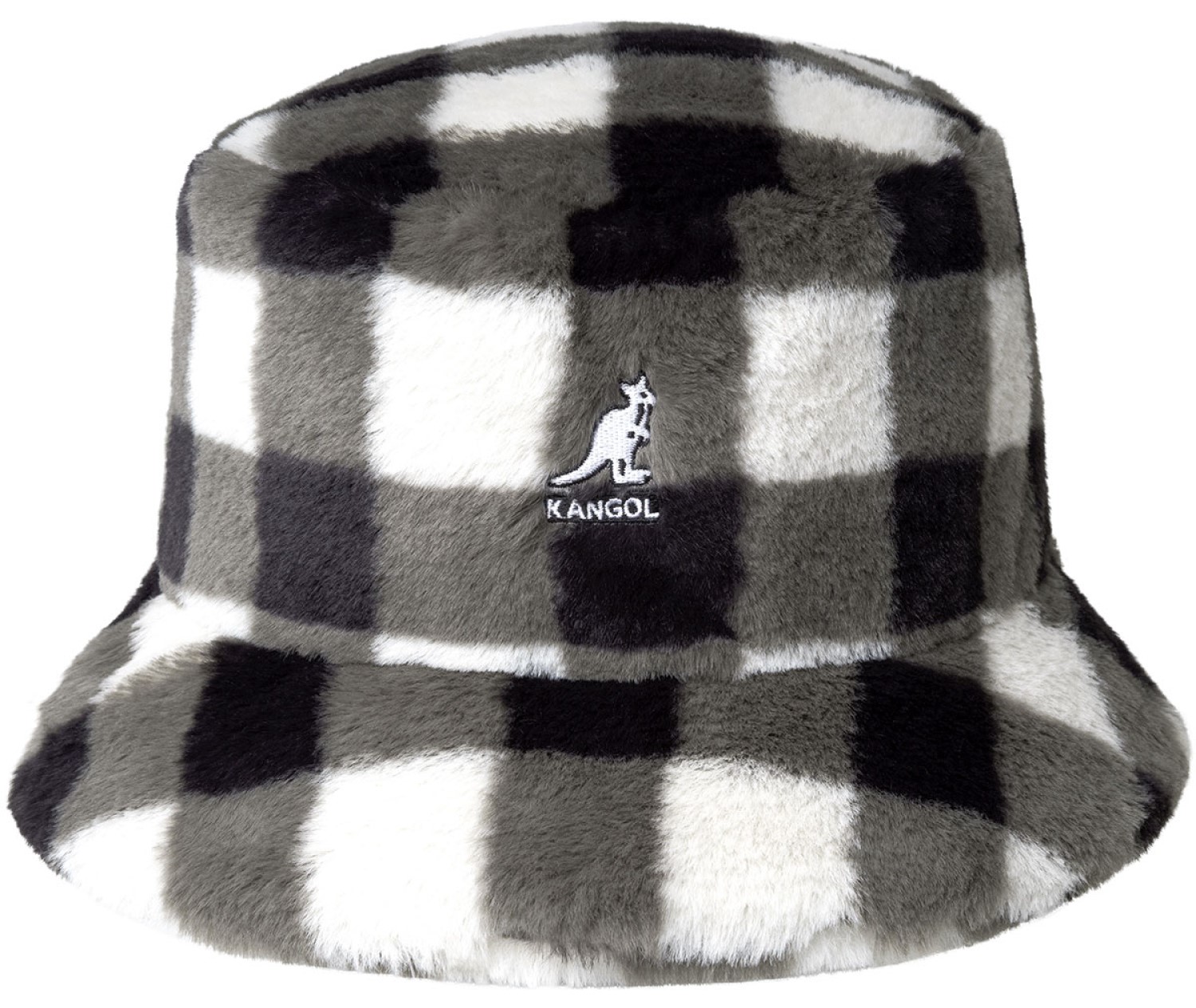 Kangol kuscheliger Bucket Hat aus Fake-Fur Plüsch von Kangol