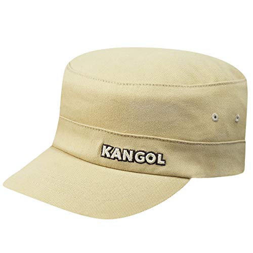 Kangol Flexfit Urban Army Cap Fullcap Armycap Military Damencap Herrencap Damen/Herren - mit Schirm, Hinten geschlossen, Schirm Sommer Frühling-Sommer Herbst-Winter - L/XL (58-61 cm) beige von Kangol