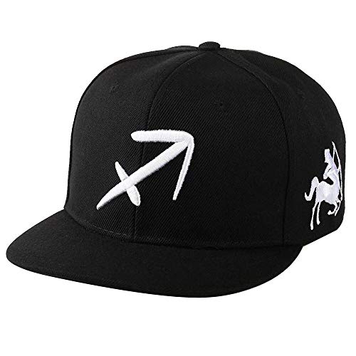 Kangqifen Herren Damen Baseball Caps Sternbild Sternzeichen 12 Snapback Hüte, Schütze, Einheitsgröße von Kangqifen