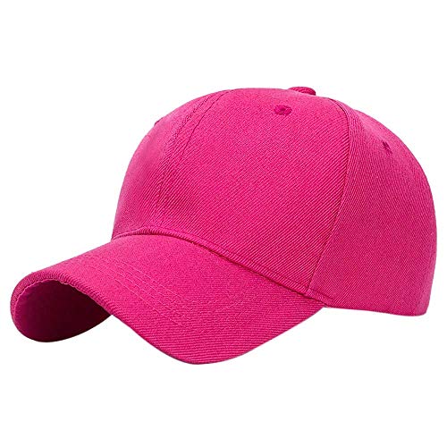 Kangqifen Herren Damen Einfache Einfarbiger Baseball Caps Kappe Mütze mit Klettverschluss Mehrfarbige Optionen Rose von Kangqifen