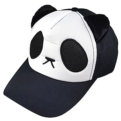 Kangqifen Panda-Baseballkappe, lässig, niedlich, Cartoon-Tierhut für Damen, Herren und Kinder Gr. One size, Erwachsene von Kangqifen