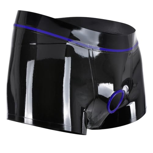 Kangxinsheng Herren Latex Boxer Shorts,Latex Slips mit Löchern,Herren Slips aus Naturkautschuk,Cosplay Kostüm Clubkleidung-XXL Kangxinsheng Herren Latex Boxer Shorts,Latex Slips mit Löchern,Herren Slips aus Naturkautschuk,Cosplay Kostüm Clubkleidung-XXL von Kangxinsheng