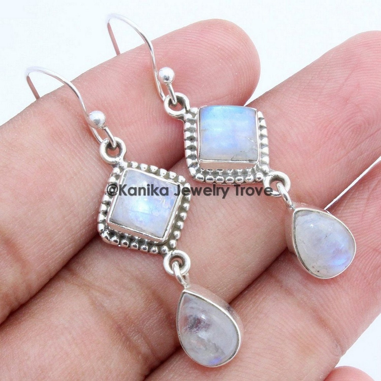 925 Sterling Silber Rauchtopas 2-Stufige Ohrringe Handgemachter Schmuck, Geschenk Für Sie, Schöne Ohrringe, Frauen, Muttertag von KanikaJewelryTrove