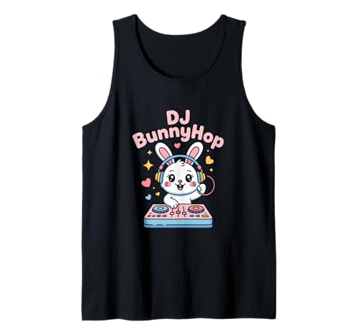 DJ Bunnyhop Süßer Hase DJ Kinder Party Musik Rave Tank Top DJ Bunnyhop Süßer Hase DJ Kinder Party Musik Rave Tank Top von Kaninchen DJ Kinder Party Musik Kawaii Rave