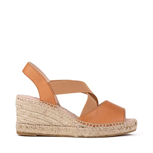 Kanna - Handgefertigte Espadrilles und Keilsandaletten - ÖKO-DESIGN (Brauner - 41) von Kanna