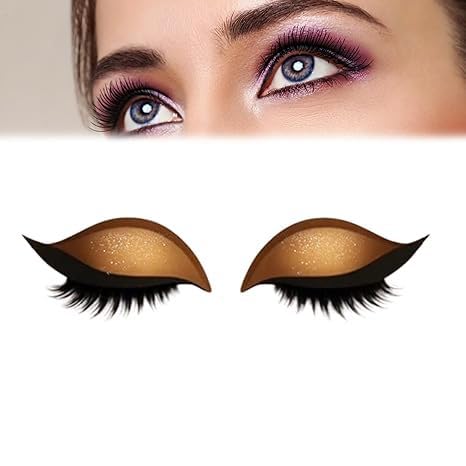 Lazy Lidschatten Wimpernpatch, 2-in-1-Wiederverwendbare Augen-Make-up-Aufkleber Mit Falschen Wimpern & Schatten, Lidschatten-Wimpern-Make-up-Aufkleber, Lazy Makeups-Tool Lazy Lidschatten Wimpernpatch, 2-in-1-Wiederverwendbare Augen-Make-up-Aufkleber Mit Falschen Wimpern & Schatten, Lidschatten-Wimpern-Make-up-Aufkleber, Lazy Makeups-Tool von Kanoauo