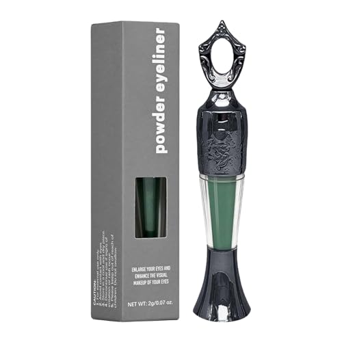 Pulver Eyeliner, handgefertigt 100% natürlicher Liner in Pulver Form langlebig arabisch, schmudgedes intensives, wasserdichtes, professionelles Make-up-Werkzeug von Kanoauo