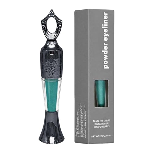Pulver Eyeliner, handgefertigt 100% natürlicher Liner in Pulver Form langlebig arabisch, schmudgedes intensives, wasserdichtes, professionelles Make-up-Werkzeug von Kanoauo
