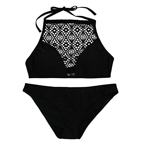 Kanpola Bikini bademode Damen Micro Tankini-Set Push up Triangel Oberteil und Bikinihose Elastischen Zweiteiliger Badeanzug von Kanpola Bademode