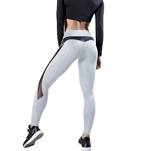 Damen Leggings Sporthose mit Mesh Sport Fitness Yogahose Lange Blickdicht Leggins High Waist Stretch Sportleggings Mode Gym Workout Fitnesshose Tights Hose Kanpola von Kanpola Damen Sweatshirts