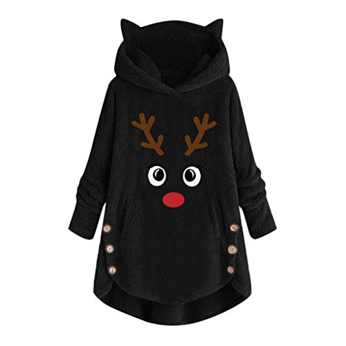 Kanpola Damen Hoodie Weihnachtspullover Oversize Lang Teddy Kapuzenpullover Sweatshirt Winter Warm Plüsch Pullover Kapuzenpullis Weihnachten Hoody Geschenk Kanpola Damen Hoodie Weihnachtspullover Oversize Lang Teddy Kapuzenpullover Sweatshirt Winter Warm Plüsch Pullover Kapuzenpullis Weihnachten Hoody Geschenk von Kanpola Damen Sweatshirts