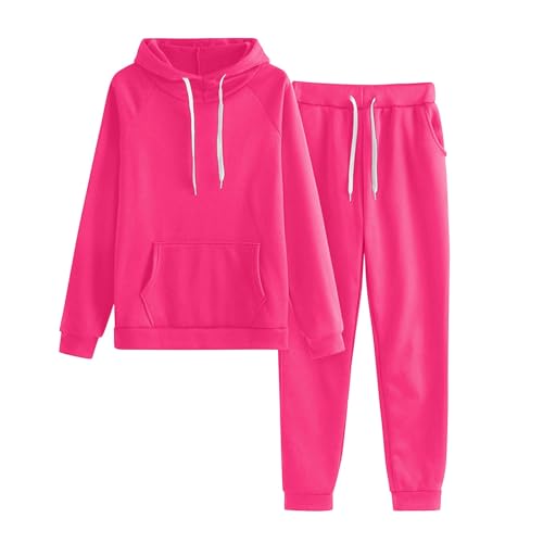 Kanpola Damen Traingsanzug Jogginganzug Zweiteiler Set Lange Ärmel Tasche Top + Lange Hose Sportswear Frauen 2 Teilig Freizeitanzug Mode Lose Sportbekleidung Tracksuit von Kanpola Damen Sweatshirts