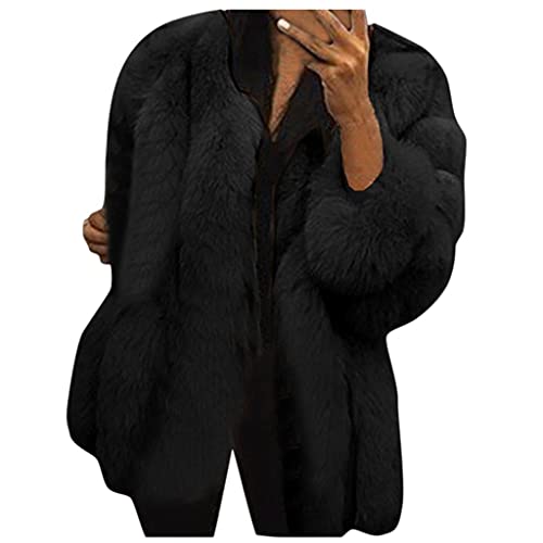 Kanpola Oversized Kunstpelz Mantel Damen Winterjacke Elegant Frauen Fellmantel Herbst Winter Warme Pelzmantel Jacke Flaumig Pelzmantel Overcoat Coat Kanpola Oversized Kunstpelz Mantel Damen Winterjacke Elegant Frauen Fellmantel Herbst Winter Warme Pelzmantel Jacke Flaumig Pelzmantel Overcoat Coat von Kanpola Damen Sweatshirts