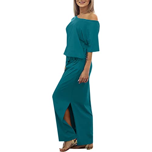 Kanpola Tunika Kleid Damen Sommer Rundhals Kurzarm Taillenschnürung T Shirt Kleid Sexy Schlitz Lang Maxikleid Lässig Sommerkleid mit Tasche Freizeitkleider Mode Dress Kanpola Tunika Kleid Damen Sommer Rundhals Kurzarm Taillenschnürung T Shirt Kleid Sexy Schlitz Lang Maxikleid Lässig Sommerkleid mit Tasche Freizeitkleider Mode Dress von Kanpola Damen Sweatshirts