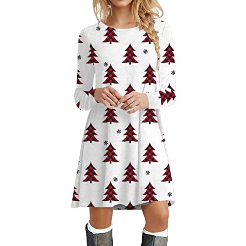 Kanpola Weihnachtskleid Damen Langarm Pullover Kleid Herbst Winter Rundhals Minikleid Rentier Druck Weihnachten Kleider Elegant Weihnachtsfeier Blusenkleid Oberteile Kanpola Weihnachtskleid Damen Langarm Pullover Kleid Herbst Winter Rundhals Minikleid Rentier Druck Weihnachten Kleider Elegant Weihnachtsfeier Blusenkleid Oberteile von Kanpola Damen Sweatshirts