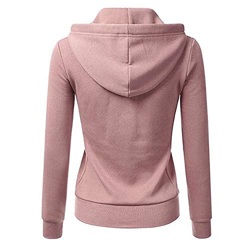 Kanpola Damen Kapuzenpullover Slim Fit Sweatjacke Herbst Winter,Sportliche Zip Hoodie Frauen üBergangsjacke Kapuzenjacke Outwear Basic Sweatshirt von Kanpola Damen Top