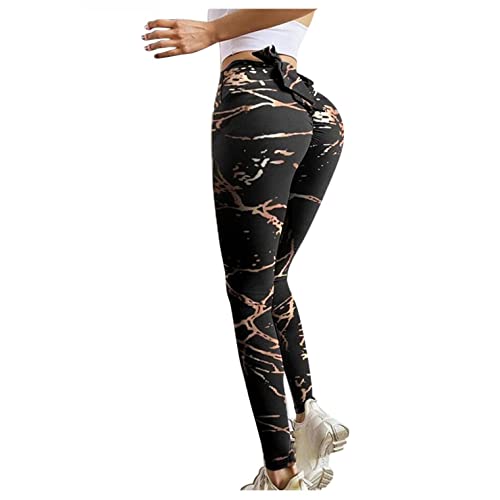 Kanpola Damen Top Damen Sport Leggings mit Totenkopf Print Yoga Hose Eng Fitnesshose Lang Strumpfhose Fitness Tights Jogginghose Kanpola Sommer Herbst Winter, Za-Schwarz, L, 01161 von HizoeChu