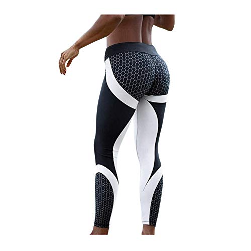 Leggings High Waist Damen Patchwork Sport Lang Hose Push Up Yoga Fitness Tights Funktionsleggings Jogginghose Kanpola Sommer Herbst Winter von HizoeChu