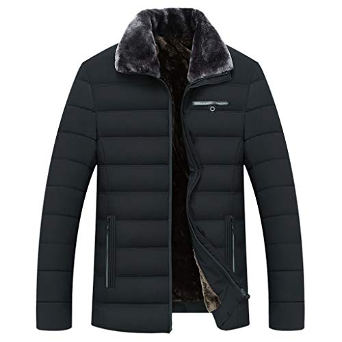 Winter Jacken MäNner Steppjacke mit Fellkragen Herren GefüTtert Daunenjacke,Kanpola Warme Windbreaker Windstopper Freizeit Sport Outdoorjacke von Kanpola Herren Top