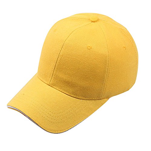 Kanpola Unisex Baseball Cap Hip-Hop Hüte Baseballmütze Damen Herren Mützen (A1-9-Gelb) von Kanpola Mützen