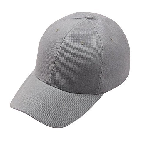 Kanpola Unisex Baseball Cap Hip-Hop Hüte Baseballmütze Damen Herren Mützen (A1-9-Grau) von Kanpola Mützen