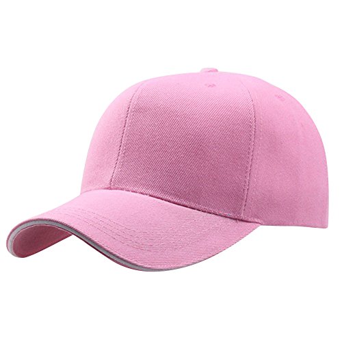 Kanpola Unisex Baseball Cap Hip-Hop Hüte Baseballmütze Damen Herren Mützen (A1-9-Rosa) von Kanpola Mützen