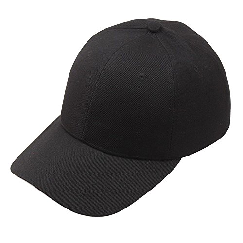 Kanpola Unisex Baseball Cap Hip-Hop Hüte Baseballmütze Damen Herren Mützen (A1-9-Schwarz) von Kanpola Mützen