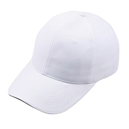 Kanpola Unisex Baseball Cap Hip-Hop Hüte Baseballmütze Damen Herren Mützen (A1-9-Weiß) von Kanpola Mützen