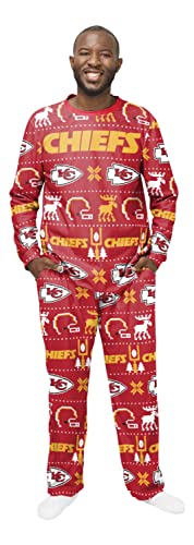 Kansas City Chiefs NFL Ugly Pajama Schlafanzug Pyjama Weihnachten (S) von Kansas City Chiefs