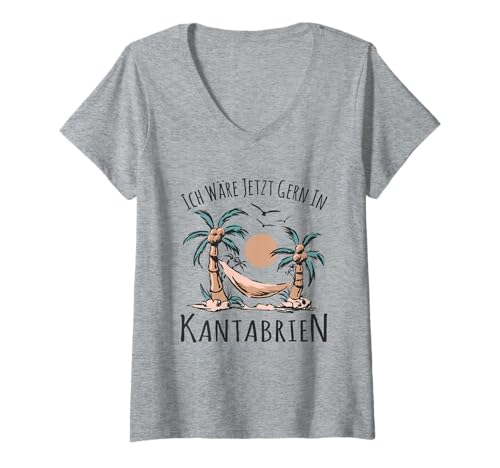 Damen Reiseliebhaber Urlaub Gadgets Reise Souvenir Kantabrien T-Shirt mit V-Ausschnitt Damen Reiseliebhaber Urlaub Gadgets Reise Souvenir Kantabrien T-Shirt mit V-Ausschnitt von Kantabrien Souvenir und Reiseliebhaber Geschenk