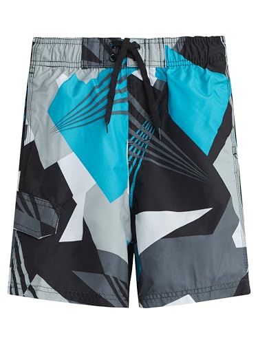 Kanu Surf Big Line Up Badehose für Jungen, schnelltrocknend, UPF 50+ - Schwarz - Groß von Kanu Surf
