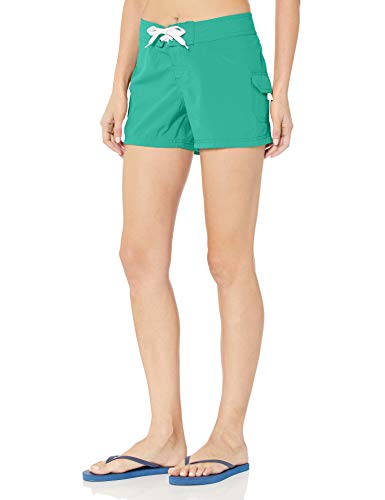 Kanu Surf Breeze Solid Stretch Boardshorts für Damen - Grün - 40 von Kanu Surf