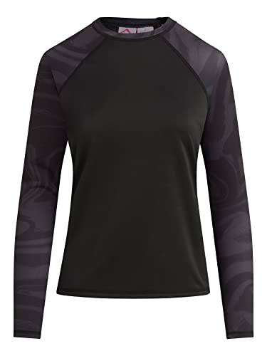 Kanu Surf Damen Keri Langärmeliger Rashguard mit LSF 50+ Rash-Guard-Shirt, Veronica Black, Medium von Kanu Surf