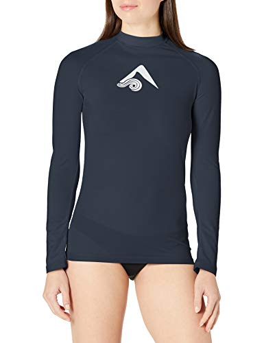 Kanu Surf Damen Keri Langarm-Rashguard LSF 50+ Rash Guard Hemd, schiefergrau, Small von Kanu Surf