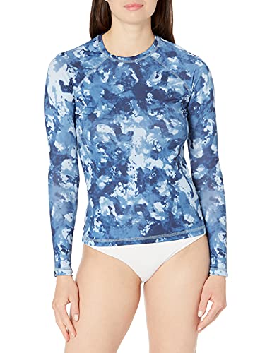 Kanu Surf Damen Keri Long-Sleeve UPF 50+ Rashguard Rash-Guard-Shirt, Seafoam Blue, Medium von Kanu Surf