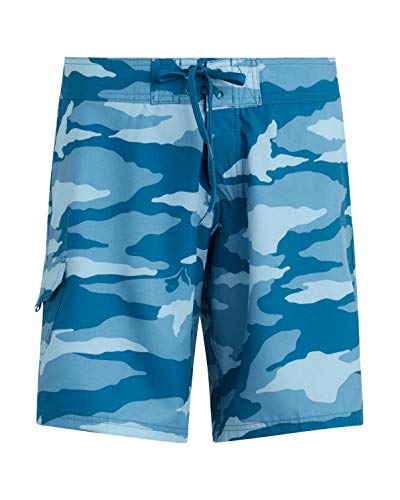 Kanu Surf Damen Marina Solid Stretch (Regular & Plus Sizes) Boardshorts, Strand Camo Blau, 38 von Kanu Surf