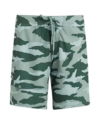 Kanu Surf Damen Marina Solid Stretch Boardshorts, Strand Camo Grün, 40 von Kanu Surf