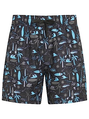 Kanu Surf Havana Herren-Badehose (normale und erweiterte Größen), Yacht Club Schwarz, L von Kanu Surf