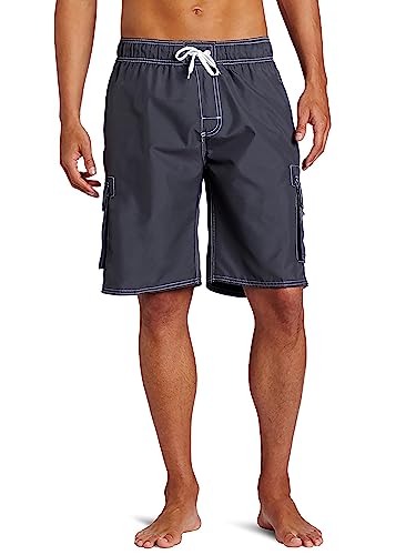 Kanu Surf Herren Barracuda (Normale und erweiterte Größen) Badehose, anthrazit, L von Kanu Surf