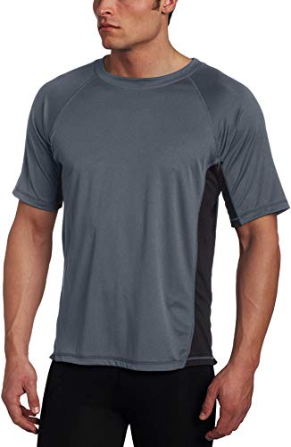Kanu Surf Herren Cb Rashguard UPF 50+ Schwimm-Shirt (Normale und erweiterte Größen) - grau - 5X von Kanu Surf