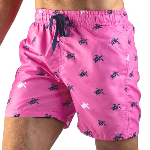 Kanu Surf Herren Havana Swim Trunks (Regular & Extended Sizes) Badehose, Terrapin Pink, Medium von Kanu Surf