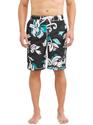 Kanu Surf Herren Barracuda-Bañador para Hombre (Talla Regular Y Ampliada) اللل باراااارا (Normale und erweiterte Größe) Badehose, Oahu Schwarz, M von Kanu Surf